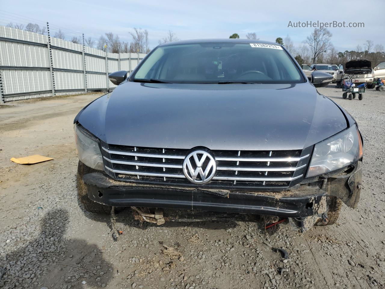 2012 Volkswagen Passat Sel Gray vin: 1VWCN7A35CC071971