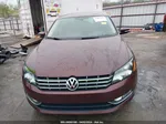 2013 Volkswagen Passat 2.0l Tdi Sel Premium Maroon vin: 1VWCN7A35DC105618