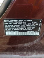 2013 Volkswagen Passat Sel Maroon vin: 1VWCN7A35DC149800