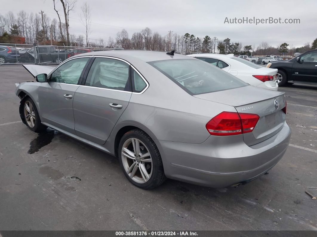 2013 Volkswagen Passat 2.0l Tdi Sel Premium Silver vin: 1VWCN7A35DC150798