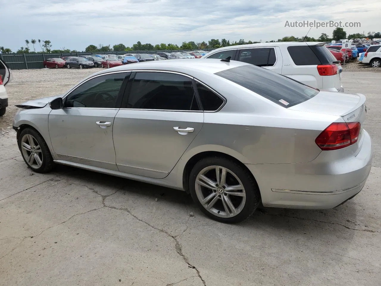 2014 Volkswagen Passat Sel Серый vin: 1VWCN7A35EC054106