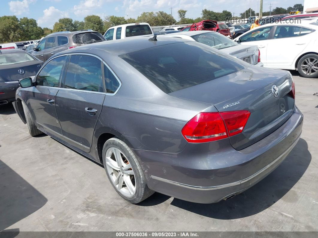 2014 Volkswagen Passat Tdi Sel Premium Gray vin: 1VWCN7A35EC059855