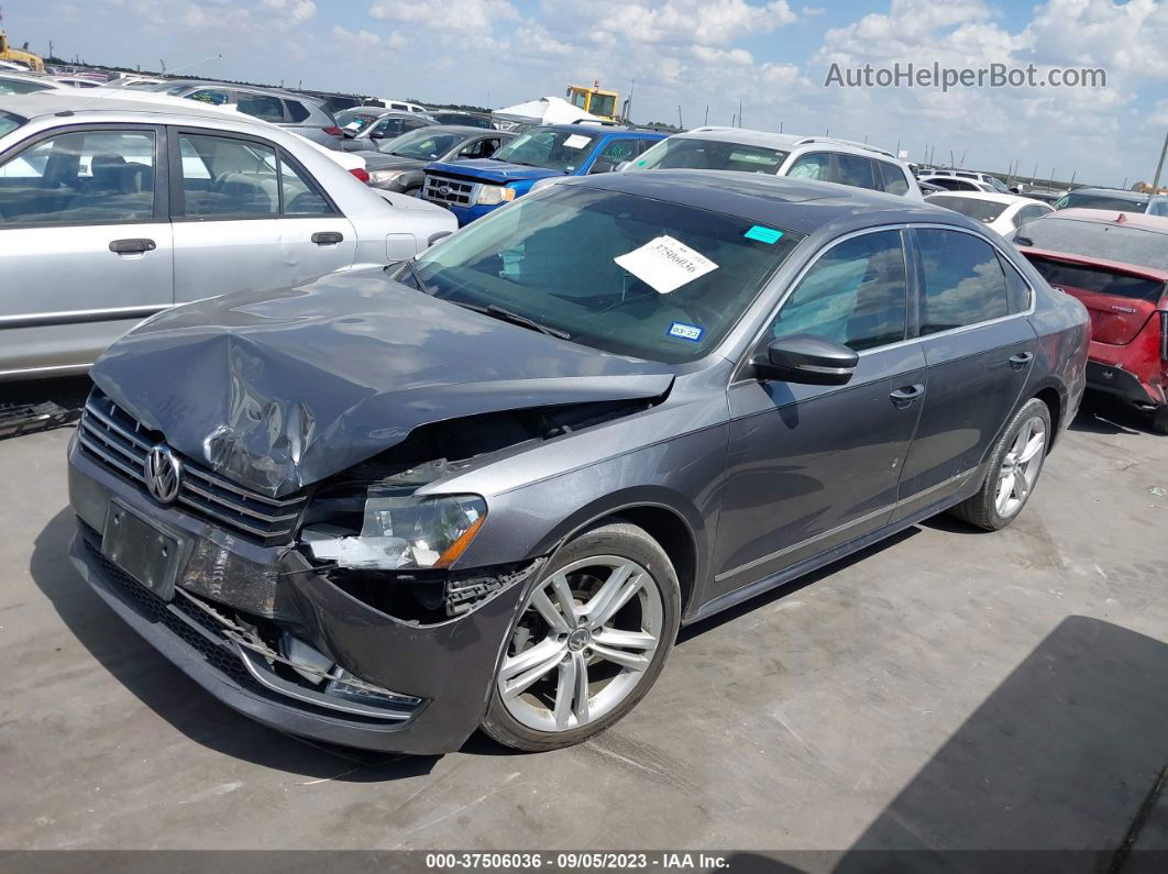 2014 Volkswagen Passat Tdi Sel Premium Gray vin: 1VWCN7A35EC059855