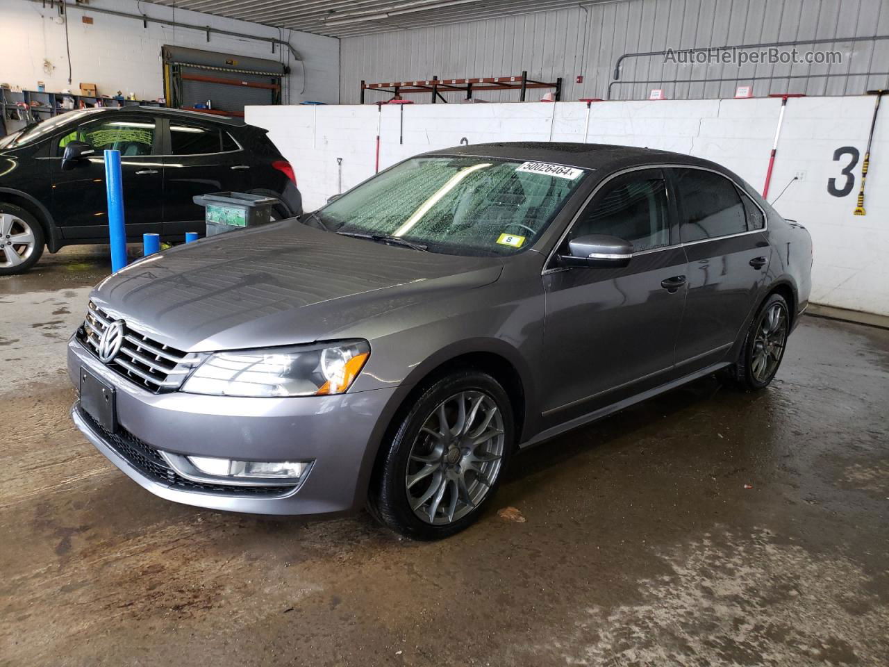 2014 Volkswagen Passat Sel Gray vin: 1VWCN7A35EC088143