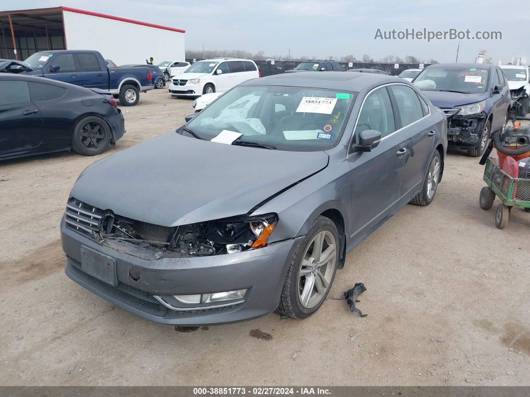 2014 Volkswagen Passat 2.0l Tdi Sel Premium Silver vin: 1VWCN7A35EC111825