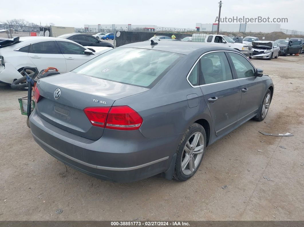 2014 Volkswagen Passat 2.0l Tdi Sel Premium Silver vin: 1VWCN7A35EC111825