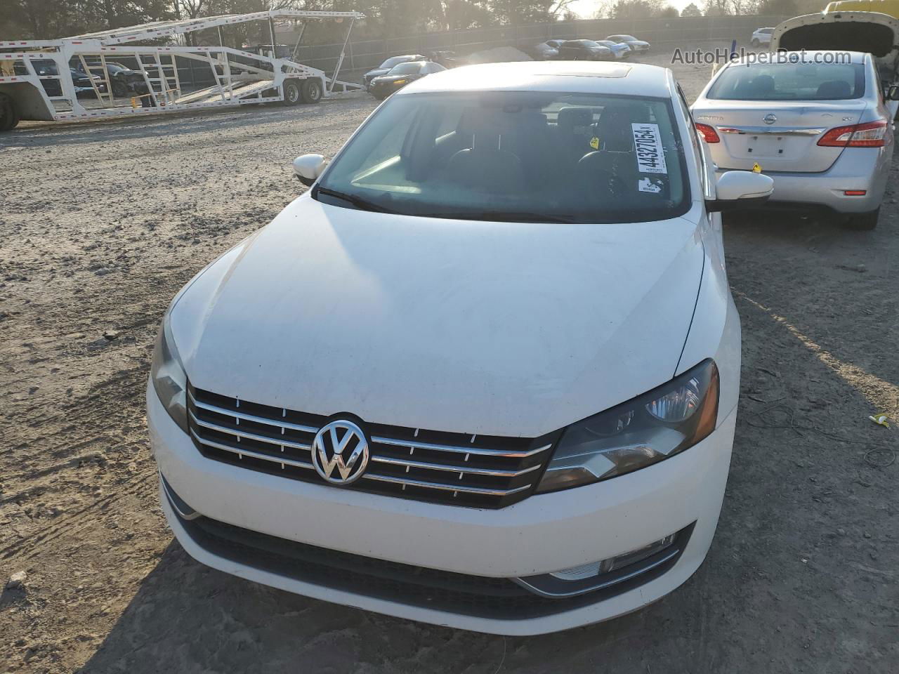 2014 Volkswagen Passat Sel White vin: 1VWCN7A35EC119052