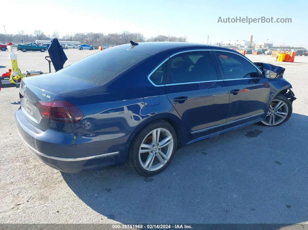 2012 Volkswagen Passat 2.0l Tdi Sel Premium Blue vin: 1VWCN7A36CC094093