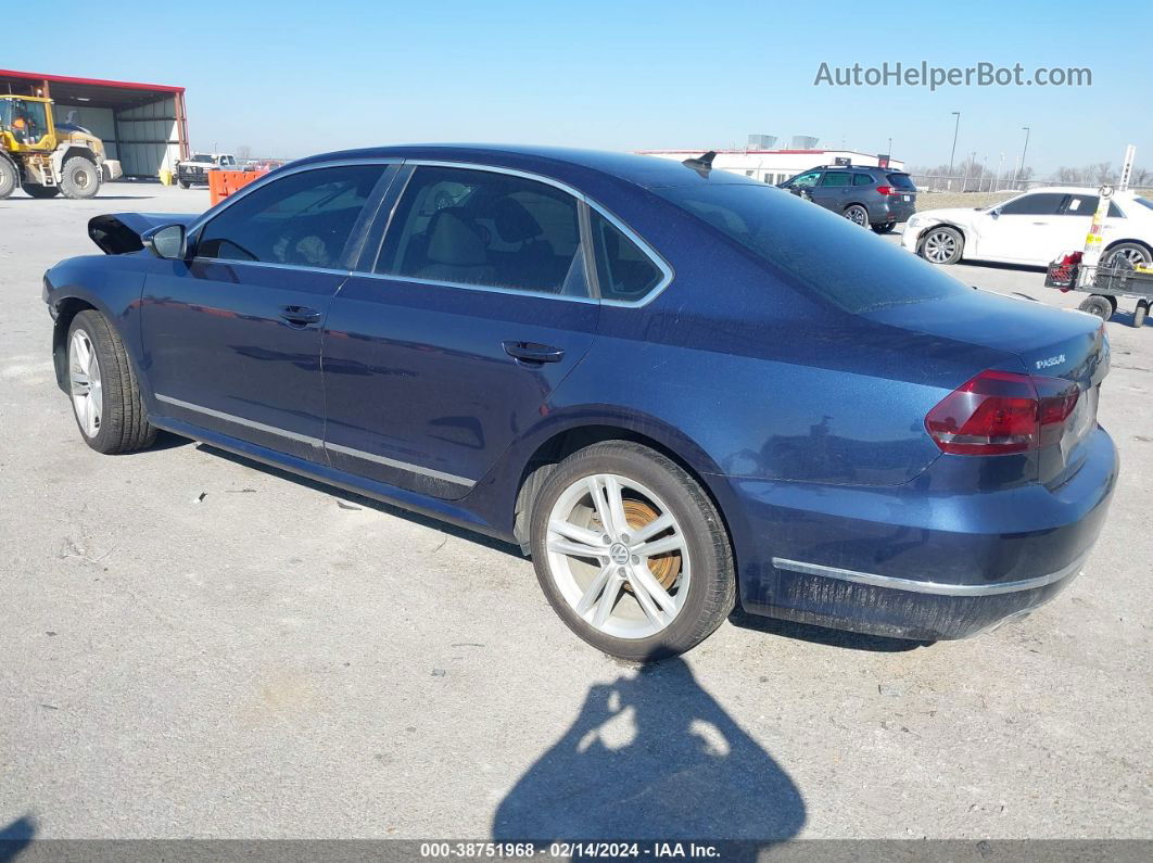 2012 Volkswagen Passat 2.0l Tdi Sel Premium Blue vin: 1VWCN7A36CC094093