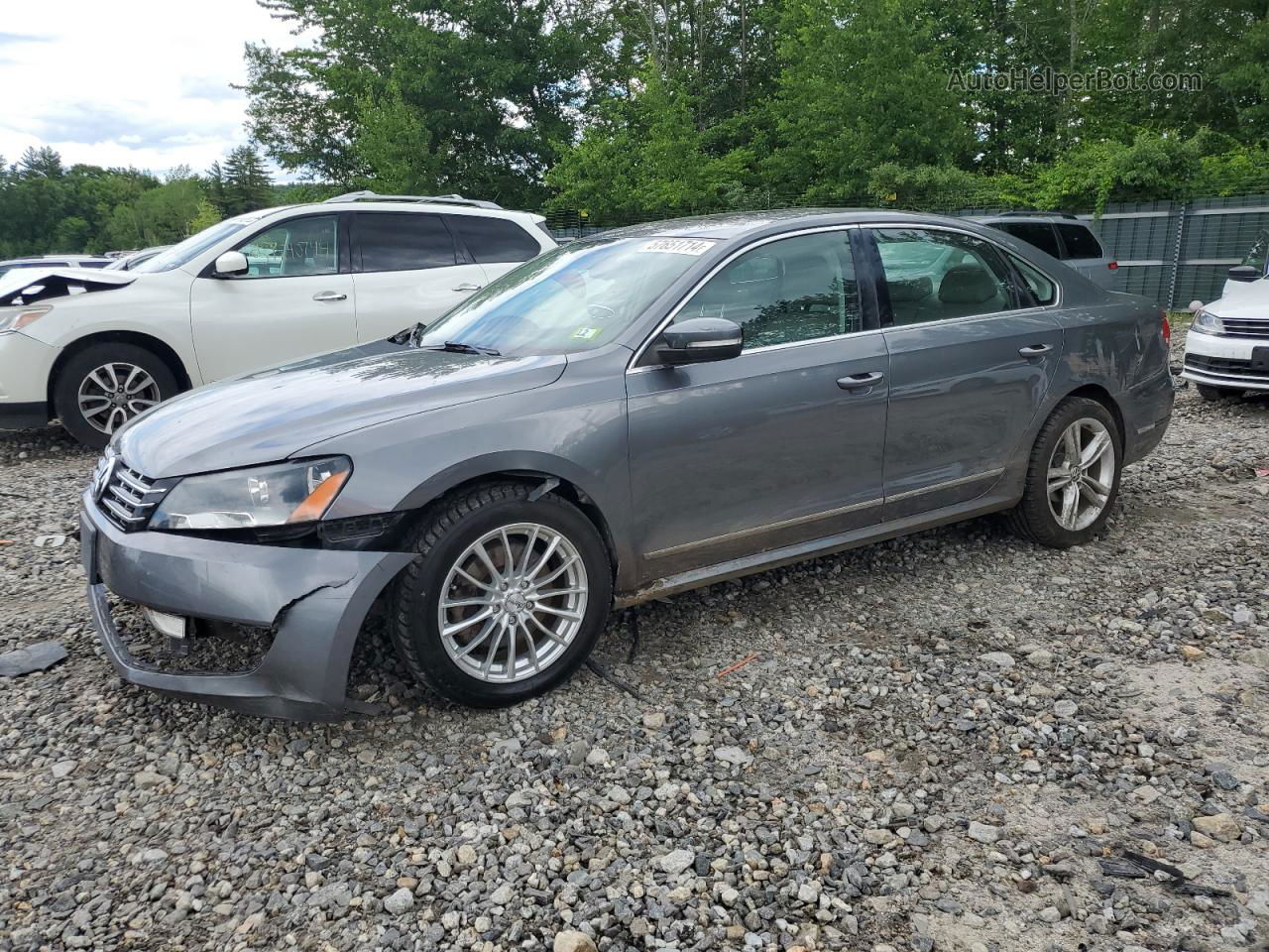 2013 Volkswagen Passat Sel Charcoal vin: 1VWCN7A36DC005334