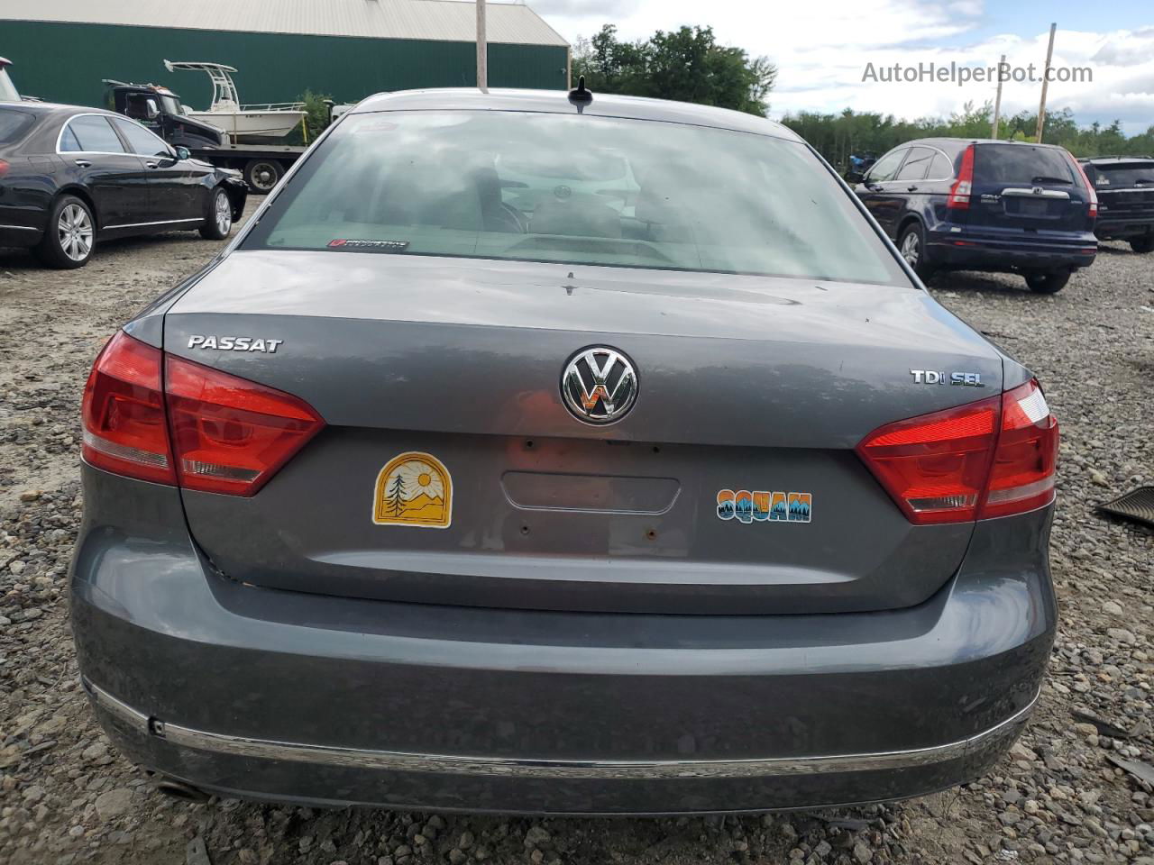 2013 Volkswagen Passat Sel Charcoal vin: 1VWCN7A36DC005334