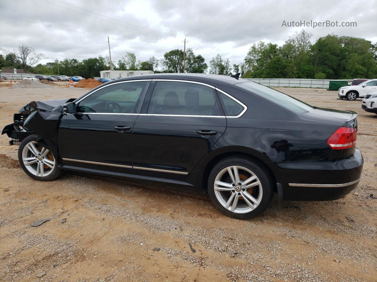 2014 Volkswagen Passat Sel Black vin: 1VWCN7A36EC044328