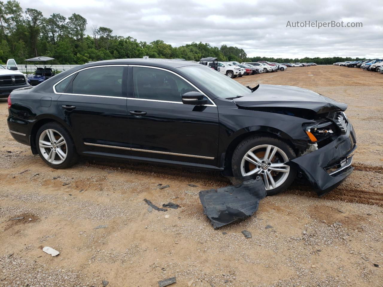 2014 Volkswagen Passat Sel Black vin: 1VWCN7A36EC044328