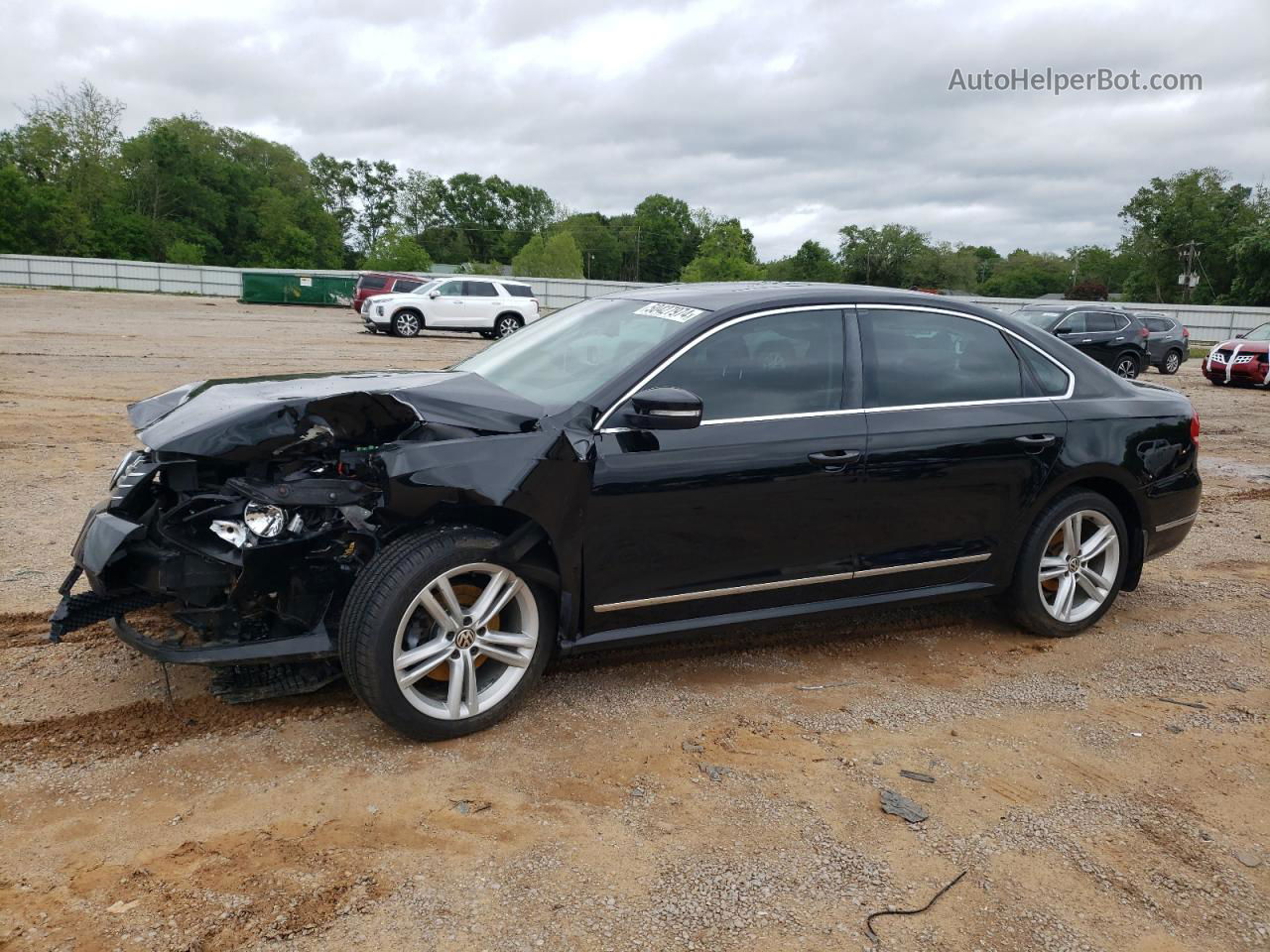 2014 Volkswagen Passat Sel Black vin: 1VWCN7A36EC044328