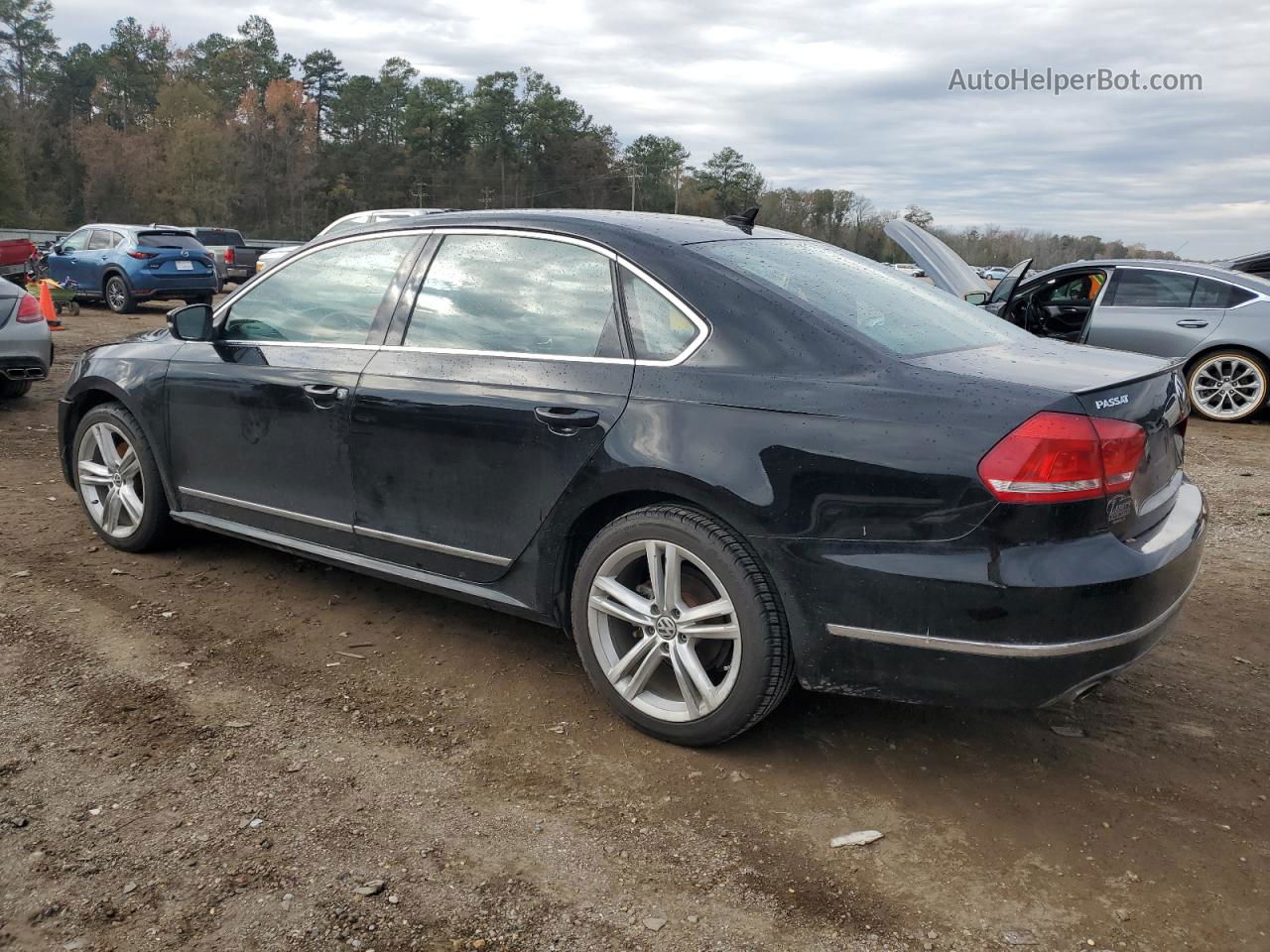 2014 Volkswagen Passat Sel Black vin: 1VWCN7A36EC101160