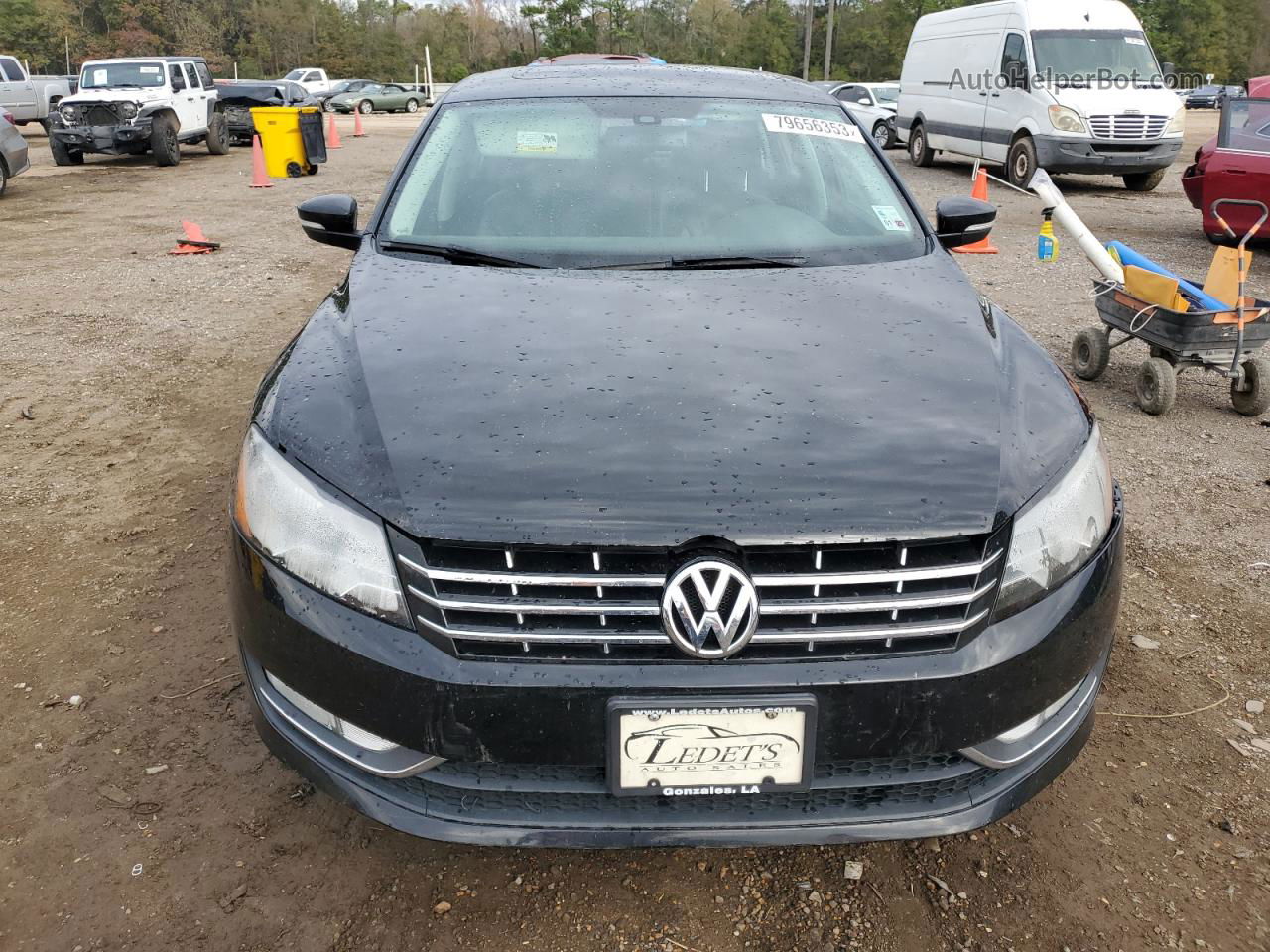 2014 Volkswagen Passat Sel Black vin: 1VWCN7A36EC101160