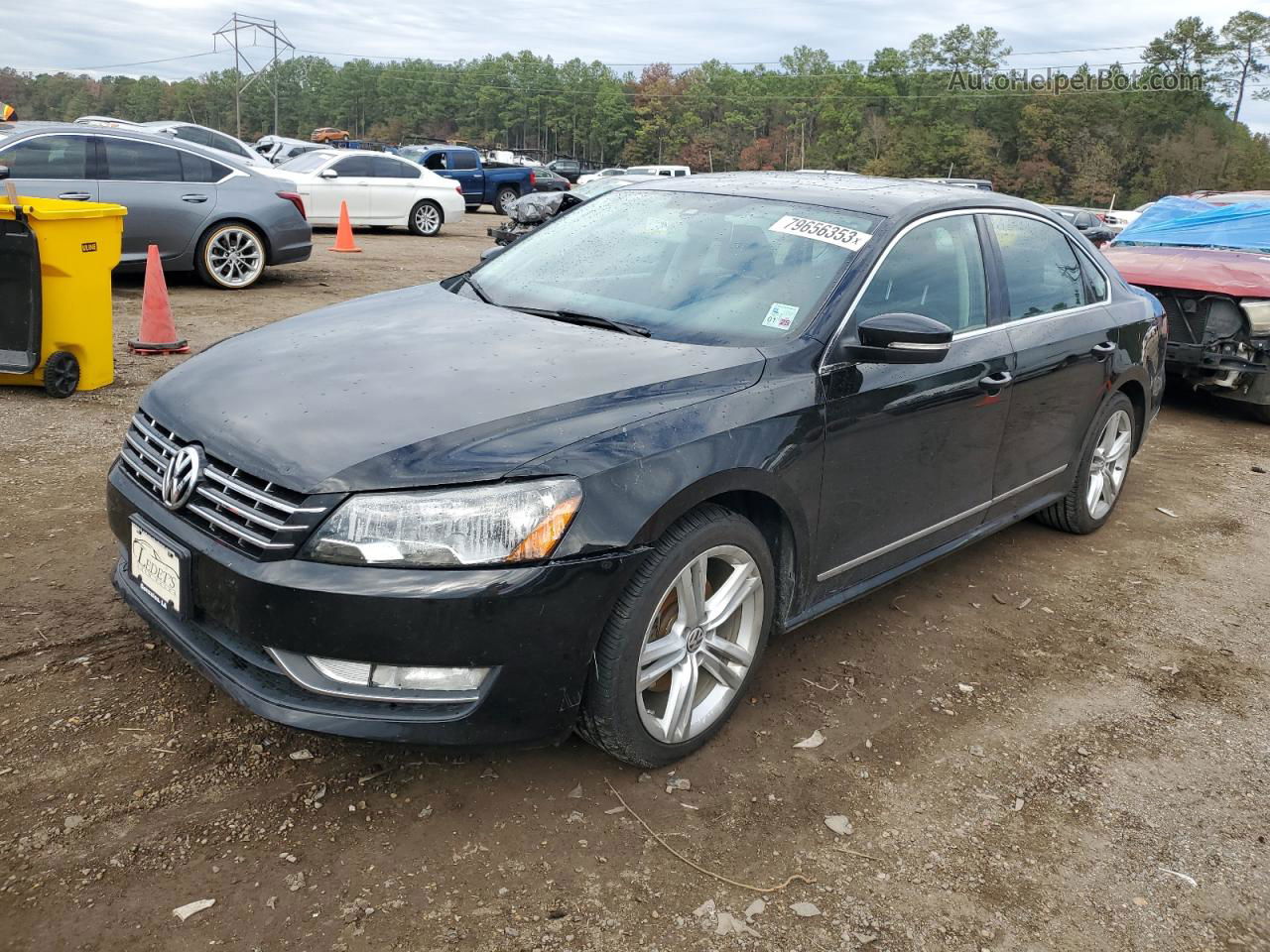 2014 Volkswagen Passat Sel Black vin: 1VWCN7A36EC101160