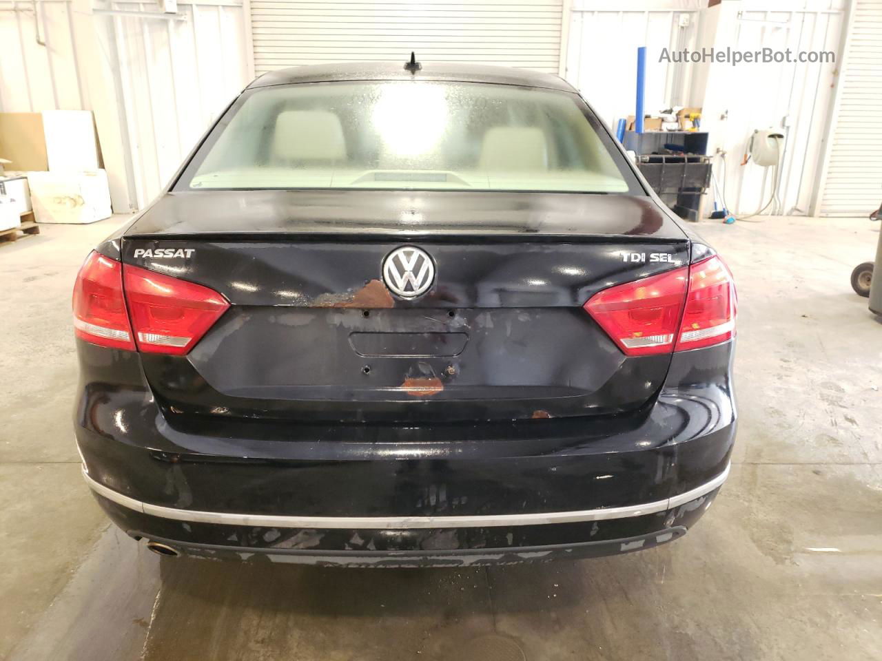 2012 Volkswagen Passat Sel Black vin: 1VWCN7A37CC055576