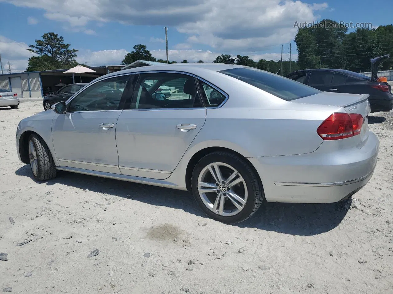 2012 Volkswagen Passat Sel Silver vin: 1VWCN7A37CC082194