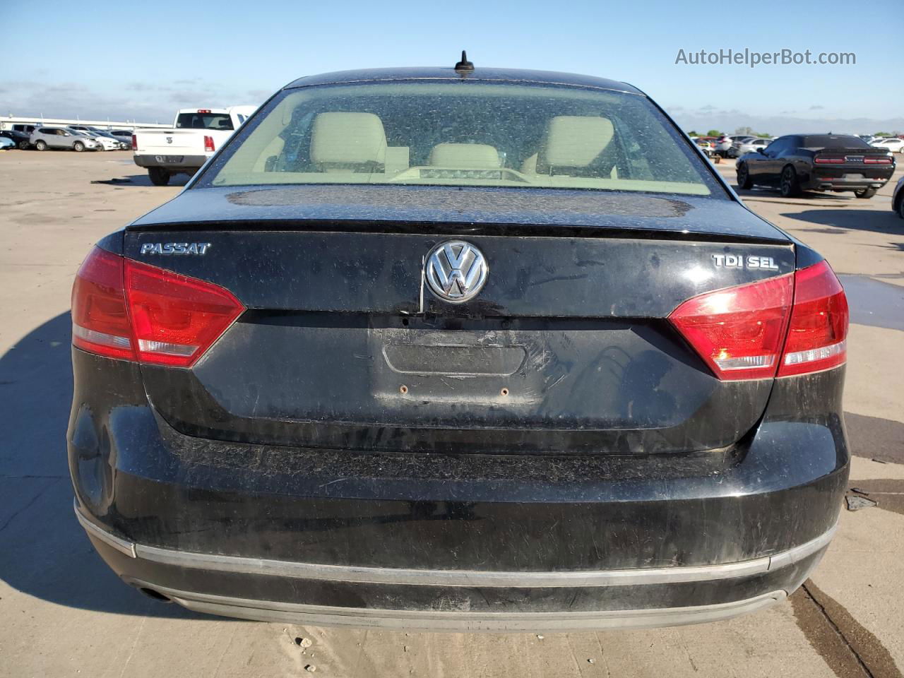 2013 Volkswagen Passat Sel Черный vin: 1VWCN7A37DC005018