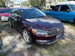 2013 Volkswagen Passat Sel Красный vin: 1VWCN7A37DC046491