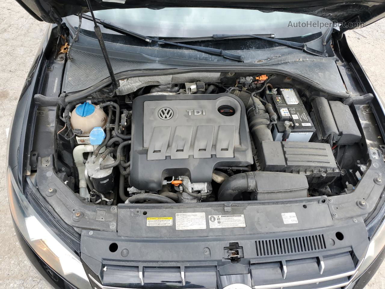 2014 Volkswagen Passat Sel Черный vin: 1VWCN7A37EC014884