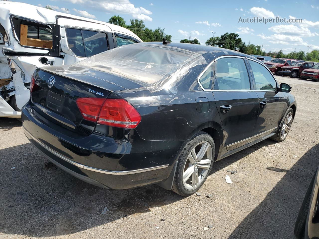 2014 Volkswagen Passat Sel Black vin: 1VWCN7A37EC014884