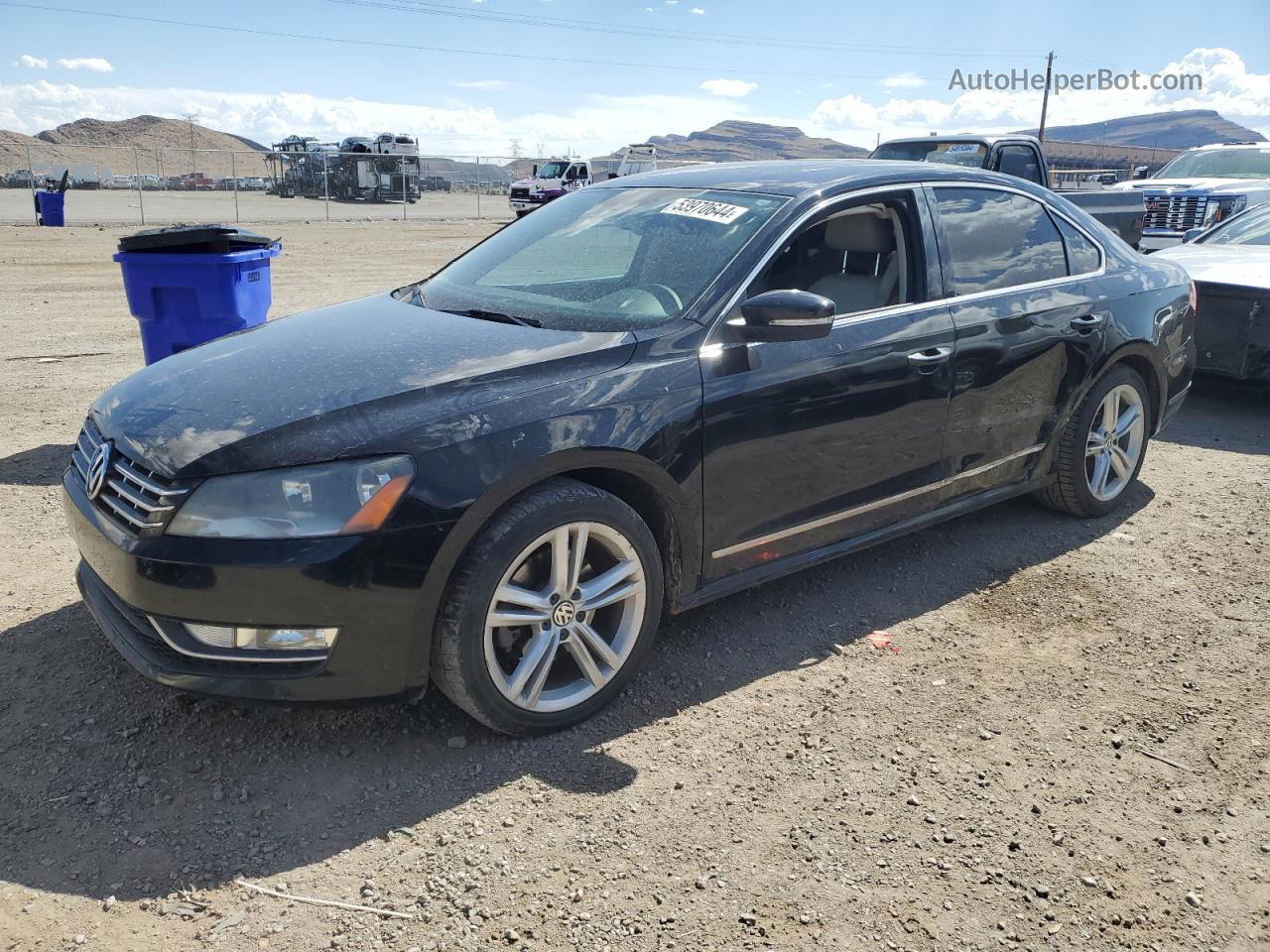 2014 Volkswagen Passat Sel Black vin: 1VWCN7A37EC018336