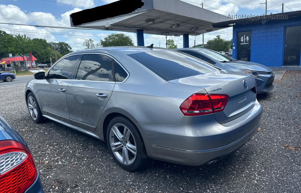 2013 Volkswagen Passat Sel Gray vin: 1VWCN7A38DC150360