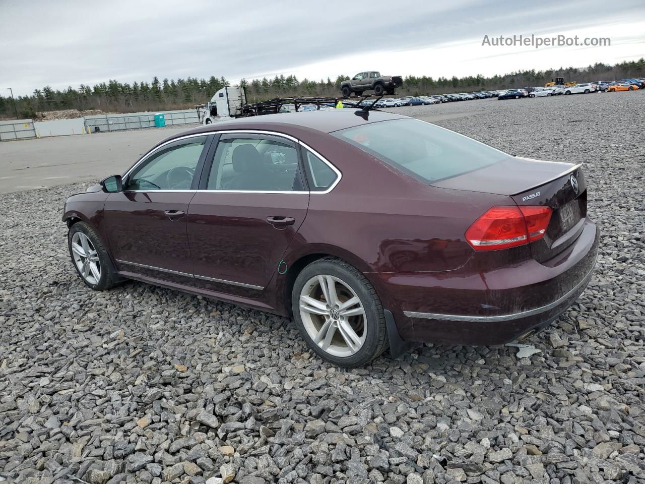 2014 Volkswagen Passat Sel Brown vin: 1VWCN7A38EC032052