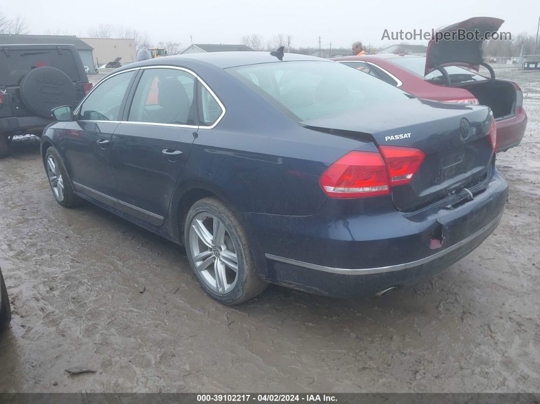 2014 Volkswagen Passat 2.0l Tdi Sel Premium Синий vin: 1VWCN7A38EC084104