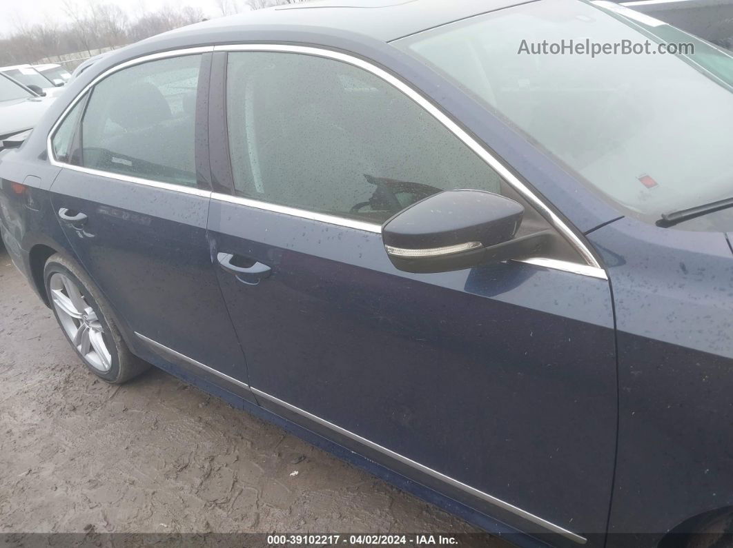 2014 Volkswagen Passat 2.0l Tdi Sel Premium Синий vin: 1VWCN7A38EC084104