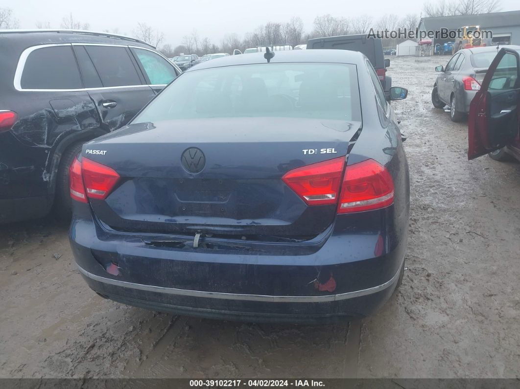 2014 Volkswagen Passat 2.0l Tdi Sel Premium Синий vin: 1VWCN7A38EC084104