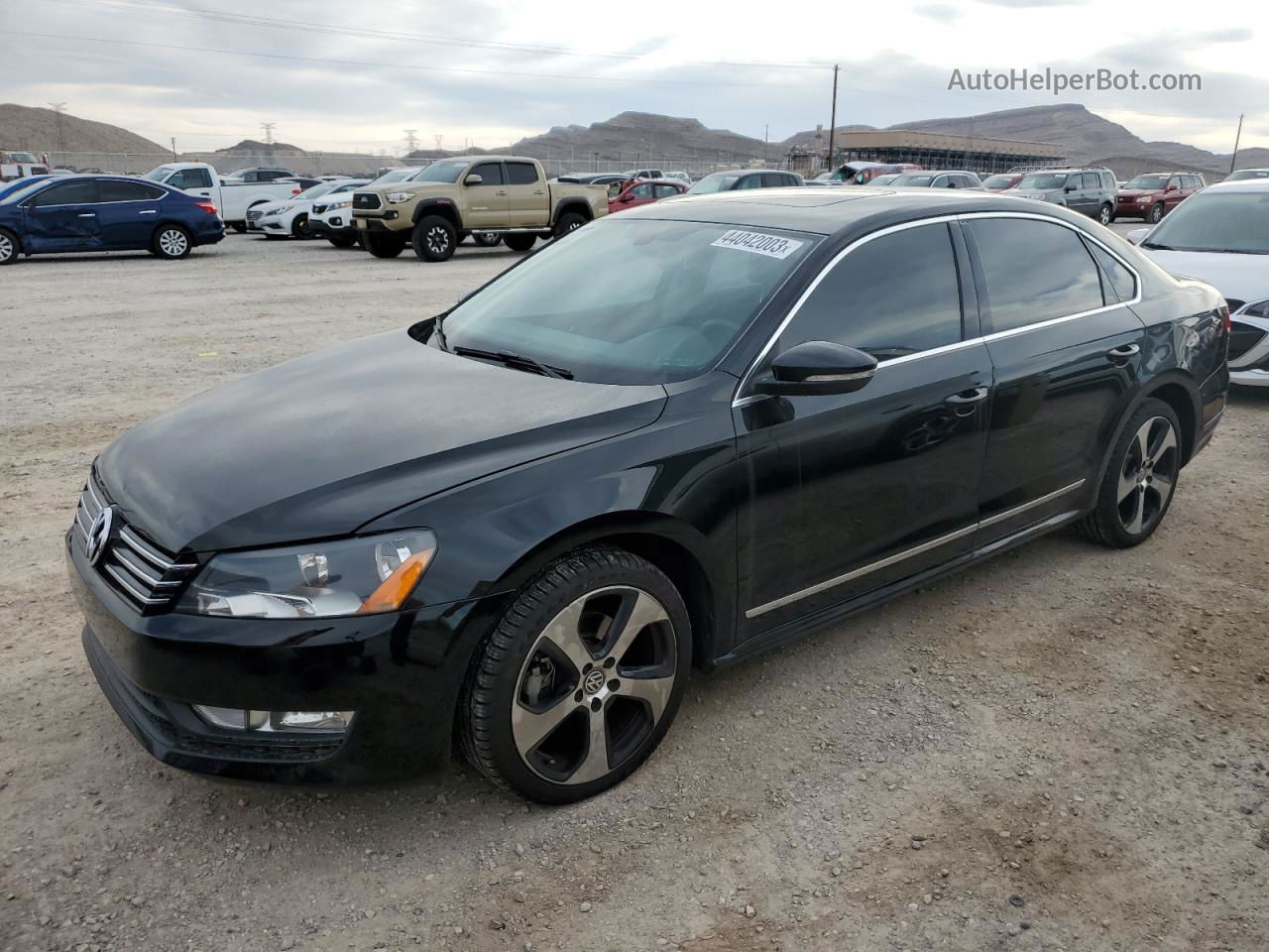 2012 Volkswagen Passat Sel Черный vin: 1VWCN7A39CC083248