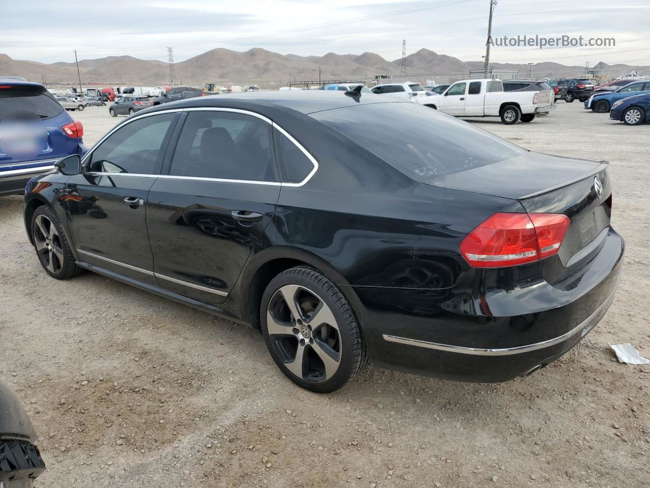 2012 Volkswagen Passat Sel Черный vin: 1VWCN7A39CC083248