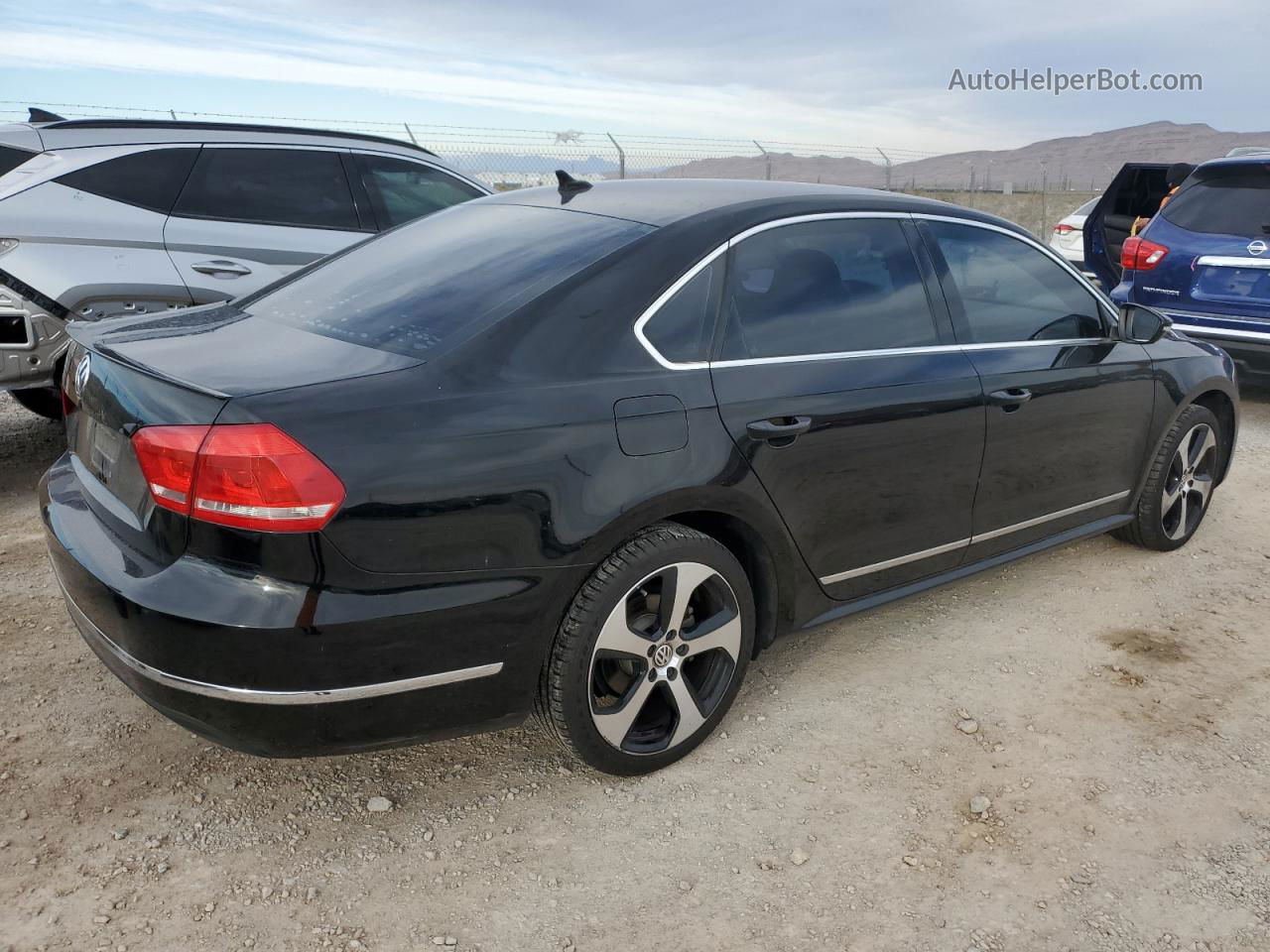 2012 Volkswagen Passat Sel Black vin: 1VWCN7A39CC083248