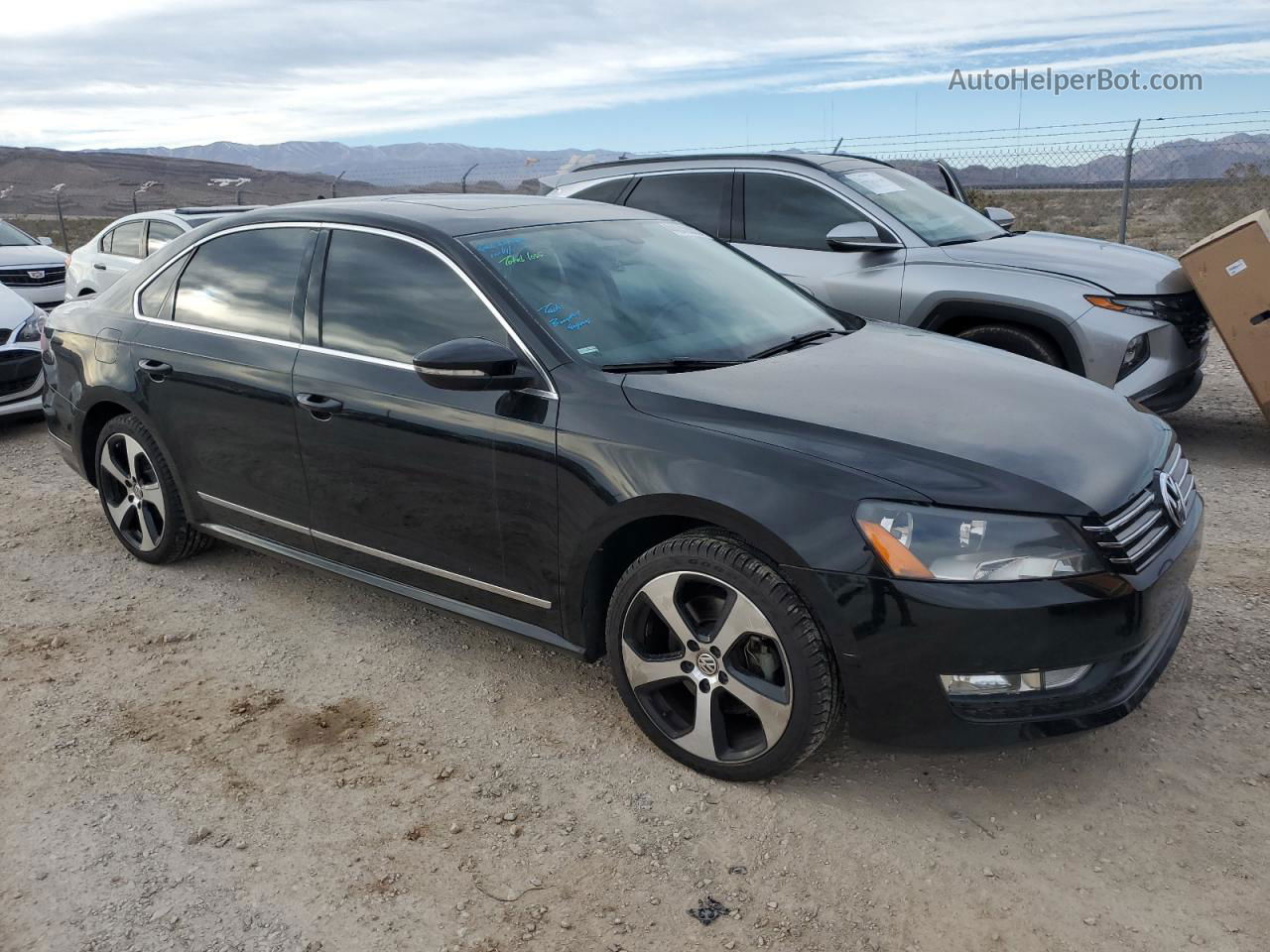 2012 Volkswagen Passat Sel Черный vin: 1VWCN7A39CC083248