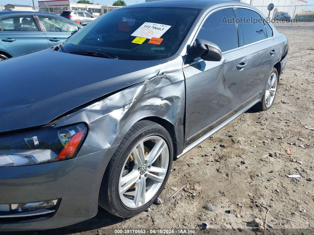 2013 Volkswagen Passat 2.0l Tdi Sel Premium Gray vin: 1VWCN7A39DC009278