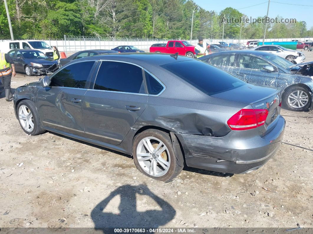 2013 Volkswagen Passat 2.0l Tdi Sel Premium Gray vin: 1VWCN7A39DC009278