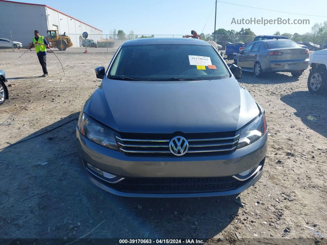 2013 Volkswagen Passat 2.0l Tdi Sel Premium Gray vin: 1VWCN7A39DC009278