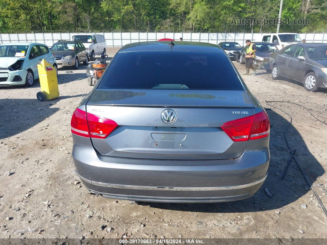 2013 Volkswagen Passat 2.0l Tdi Sel Premium Gray vin: 1VWCN7A39DC009278