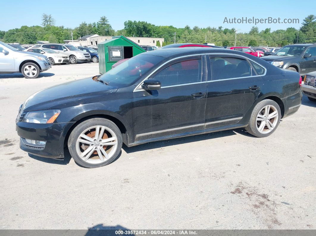 2013 Volkswagen Passat 2.0l Tdi Sel Premium Черный vin: 1VWCN7A39DC095546