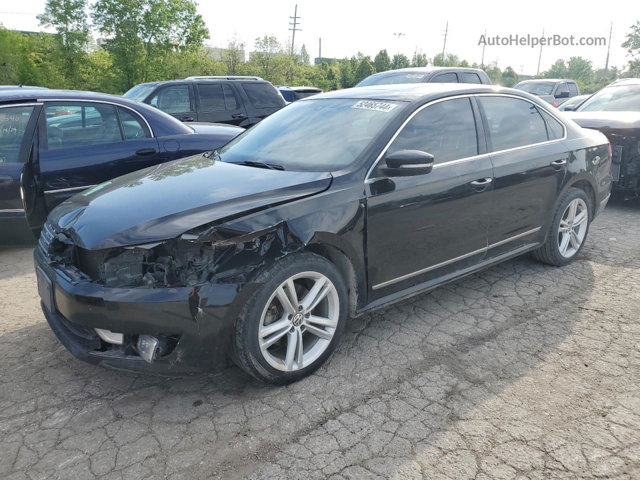 2014 Volkswagen Passat Sel Black vin: 1VWCN7A39EC023392