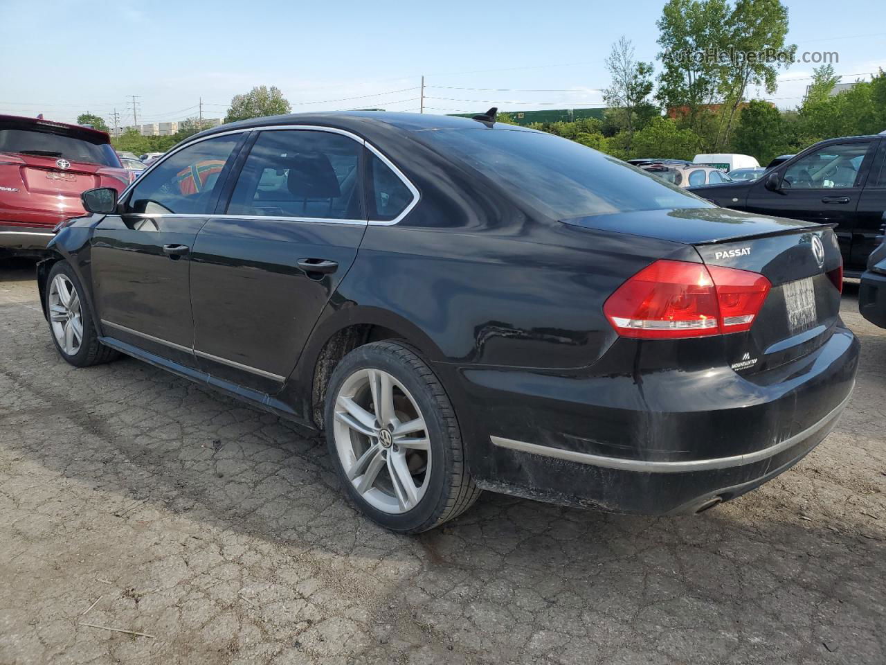 2014 Volkswagen Passat Sel Black vin: 1VWCN7A39EC023392