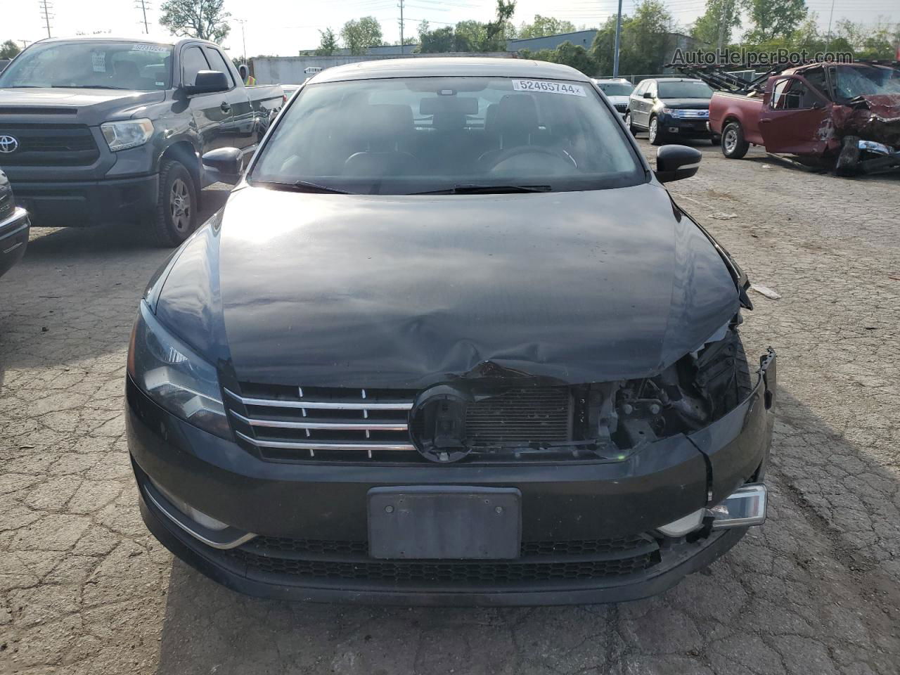 2014 Volkswagen Passat Sel Black vin: 1VWCN7A39EC023392