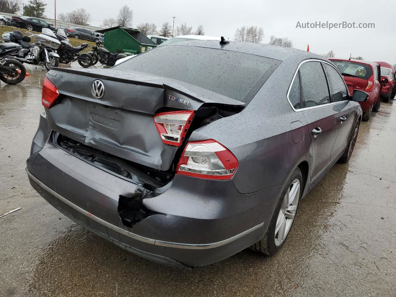 2014 Volkswagen Passat Sel Gray vin: 1VWCN7A39EC077744