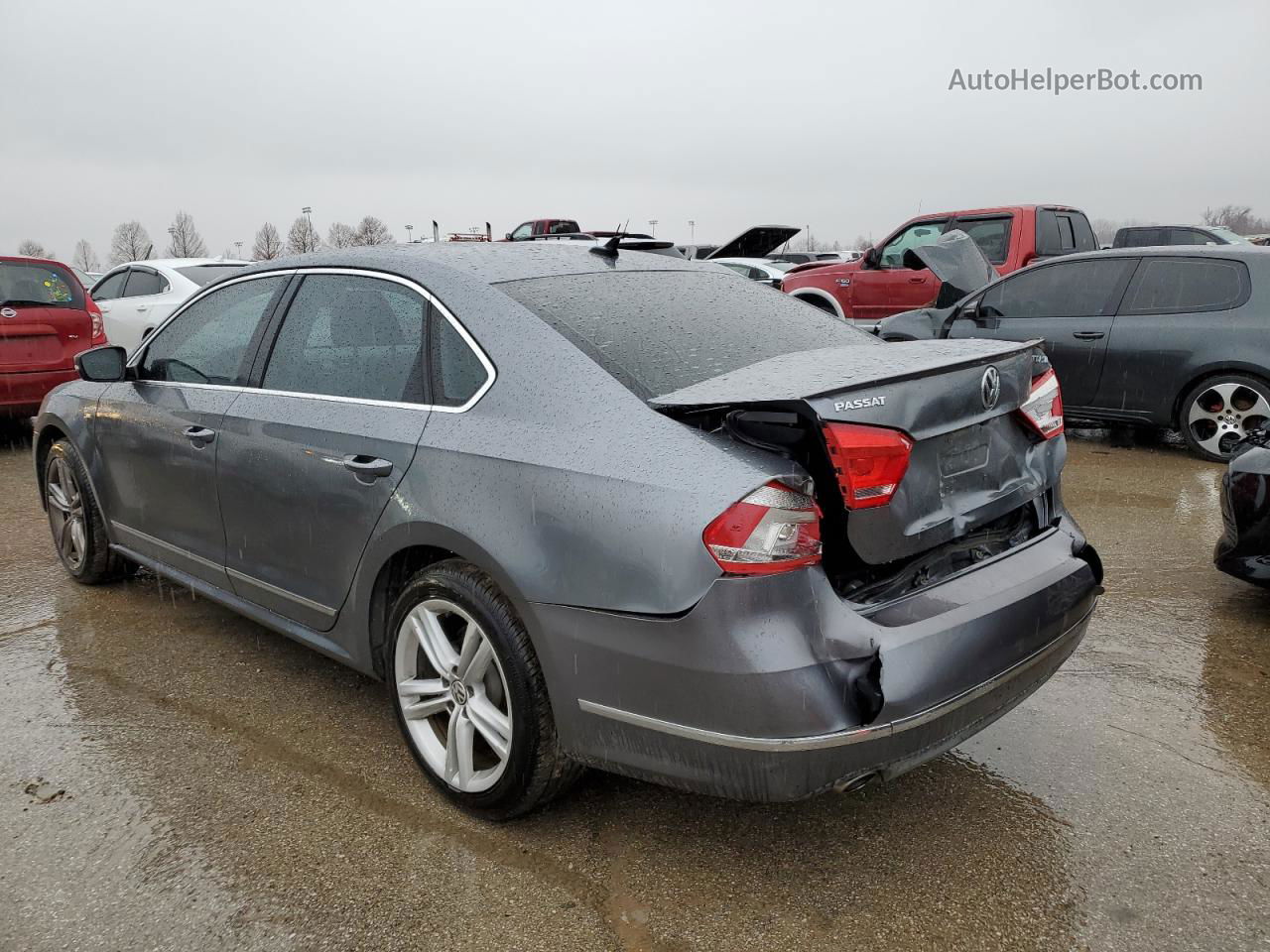 2014 Volkswagen Passat Sel Gray vin: 1VWCN7A39EC077744