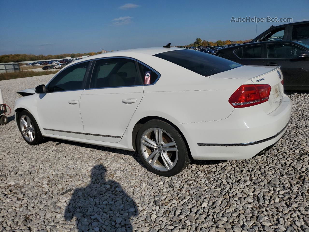 2013 Volkswagen Passat Sel Белый vin: 1VWCN7A3XDC111155