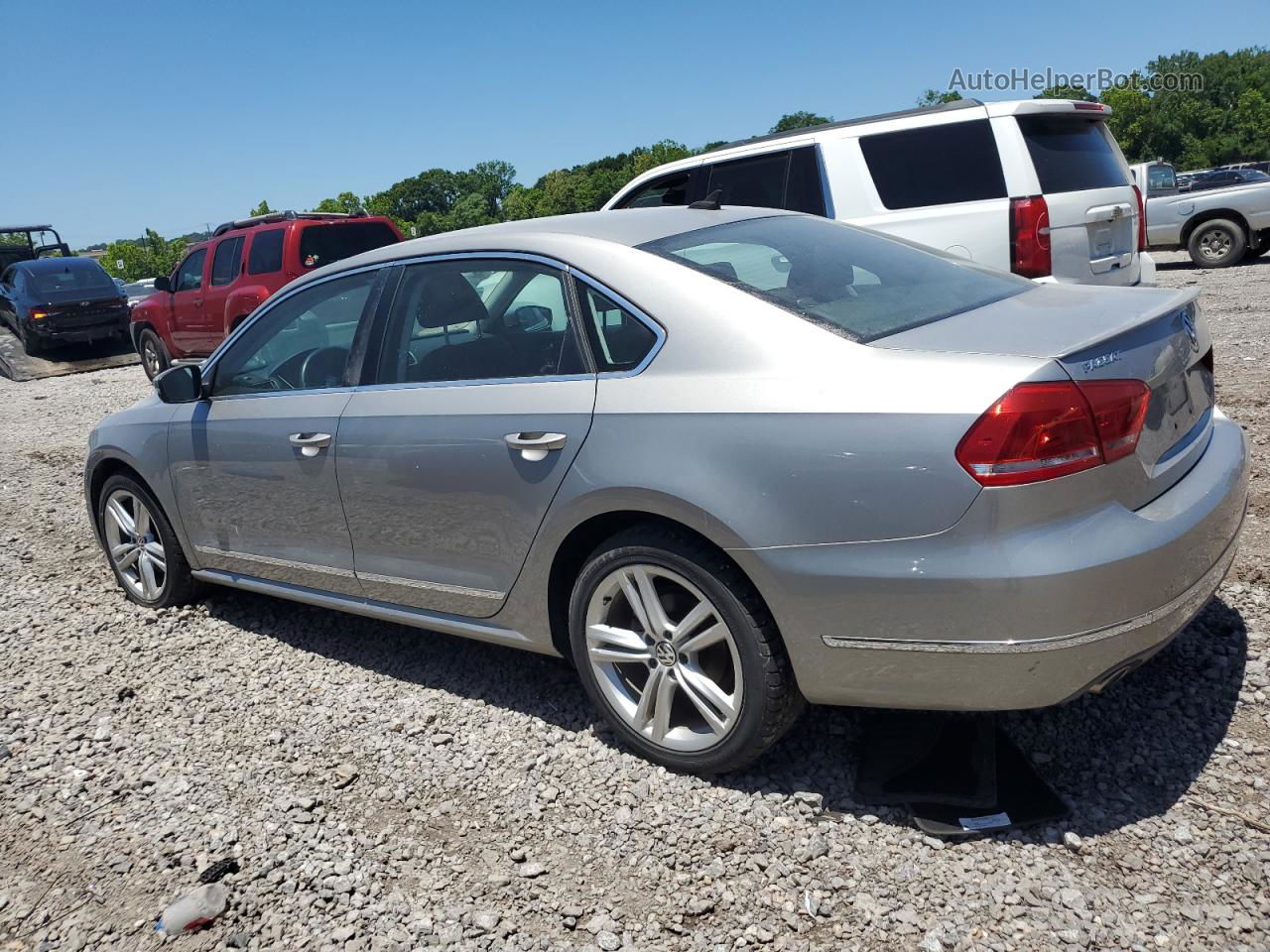 2013 Volkswagen Passat Sel Silver vin: 1VWCN7A3XDC112015