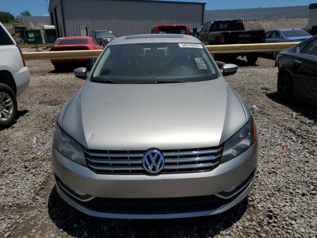 2013 Volkswagen Passat Sel Серебряный vin: 1VWCN7A3XDC112015